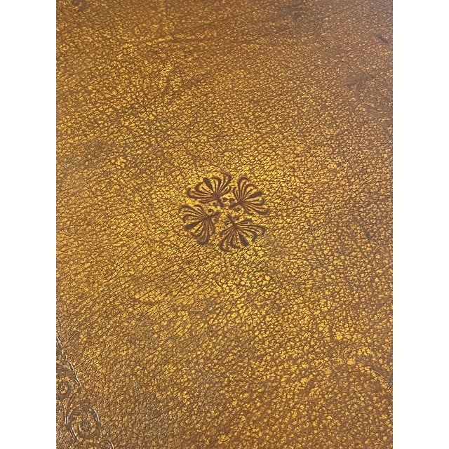 Theodore Alexander Attributed Barley Twist Game Table With Reversible Tooled Leather Top For Sale - Image 18 of 18