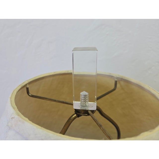 Black Maurice Heaton Brownstone Enameled Glass Lamps - A Pair For Sale - Image 8 of 12