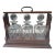 Vintage Mahogany 3 Bottle Tantalus Locking Liquor Decanter Set Cut Glass - 4 pcs For Sale