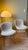 Model 420 Side Chairs in Beige Upholstery by Harry Bertoia for Knoll Inc. / Knoll International, 1990s, Set of 2 For Sale - Image 9 of 10