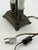 French Vintage French Bouillotte Style Two-Light Desk Lamp With Black Tole Shade For Sale - Image 3 of 7