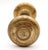 Mid 20th Century Pair of Vintage 2.375 In. Raised Concentric Brass Entry Door Knobs For Sale - Image 5 of 6