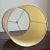 Mid-Century Modern Mid-20th Century Raw Silk Drum Shade For Sale - Image 3 of 9