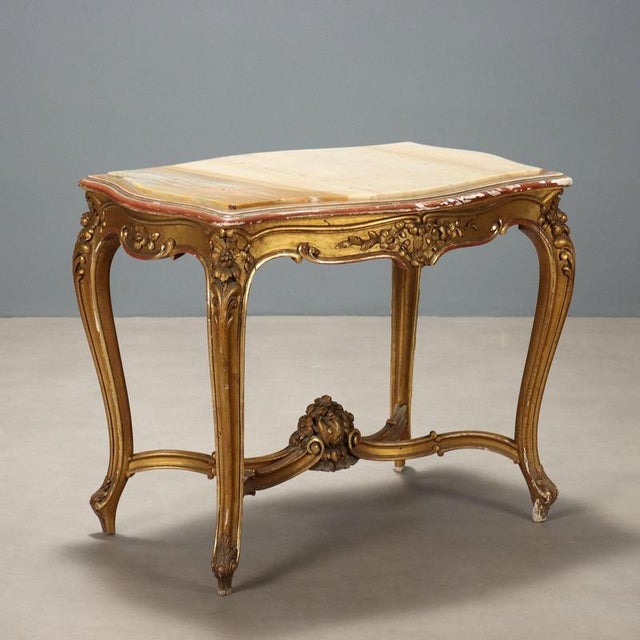 Baroque Style Coffee Table in Carved Wood For Sale - Image 9 of 9