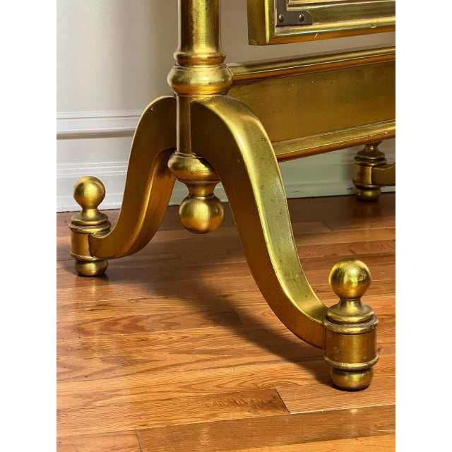 Wood 1970s Hollywood Regency Giltwood Cheval Floor Mirror For Sale - Image 7 of 13