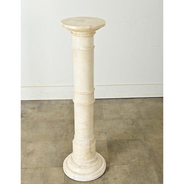 French Early 20th Century Alabaster Column For Sale - Image 10 of 11