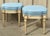 Mid-Century Petite French Louis XVI Style Ottomans or Stools - Pair For Sale - Image 4 of 5