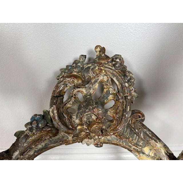 19th-Century Italian Rococo Painted and Giltwood Console Table For Sale - Image 12 of 18