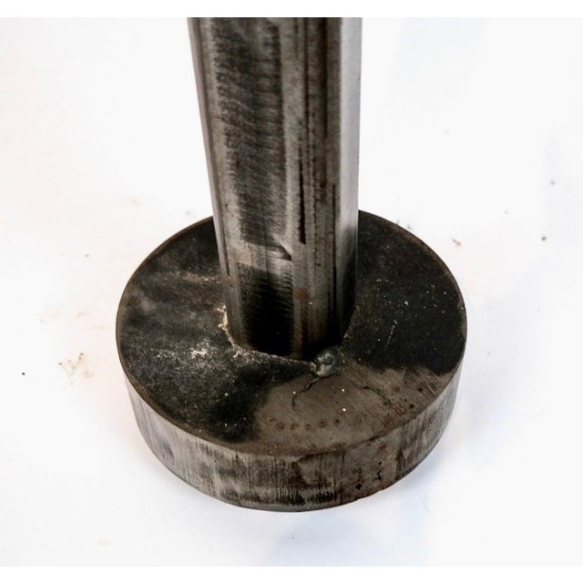 Metal David Kimball Anderson, David Kimball Anderson Large Abstract Zen Steel Modernist Sculpture Flower Vase, 1974 For Sale - Image 7 of 15