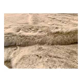 Kravet Animalia Sterling 33723-11 Grey & White Faux Fur Designer Fabric - 2.5 Yards For Sale