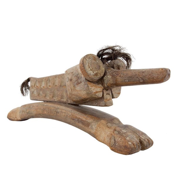 Jochanan Ben Yaakov, Brutalist German Israeli Hand Carved Wooden Dada Sculpture Ben Yaakov For Sale - Image 4 of 4
