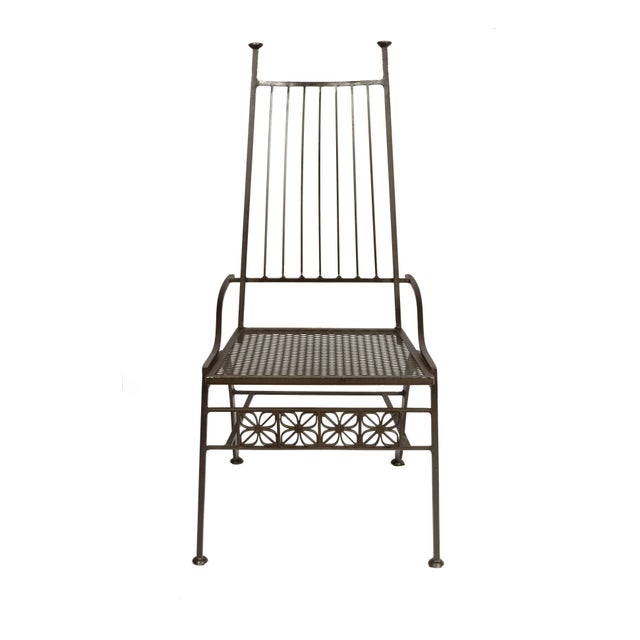 Rare Set of Six Salterini Wrought Iron Chairs | Chairish