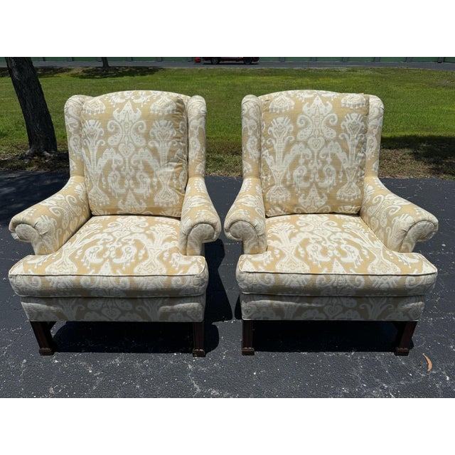 The Hickory Chair Marlborough Leg Lounge Chairs For Sale - Image 9 of 11
