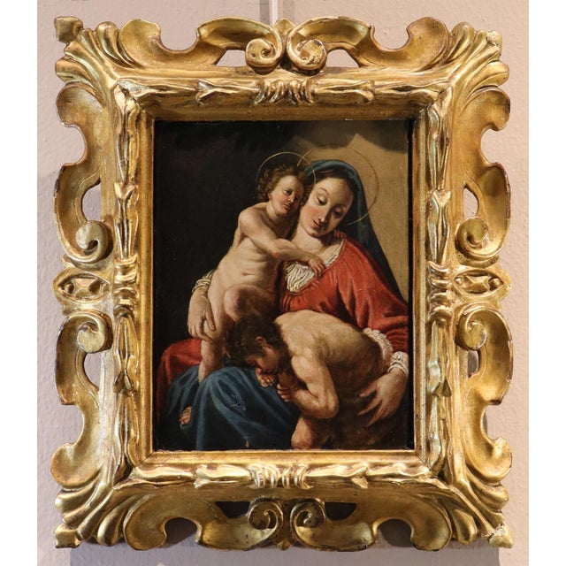 After Antonio Molinari, Madonna, 1600s-1700s, Oil Painting, Framed For Sale - Image 15 of 15