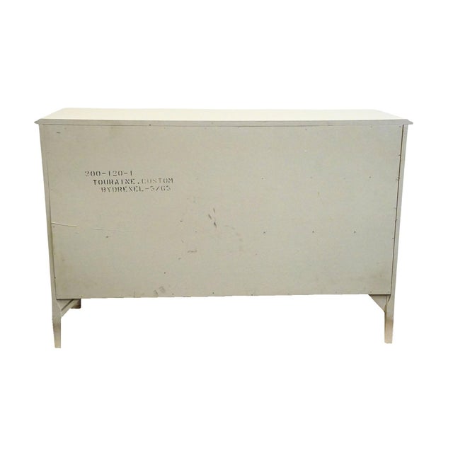 Drexel Furniture Touraine Collection Custom Cream Pained Country French Provincial 54" Double Dresser 200-120-1 For Sale - Image 13 of 15