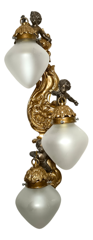 Large Vintage Napoleon III Style Wall Light, 1950s