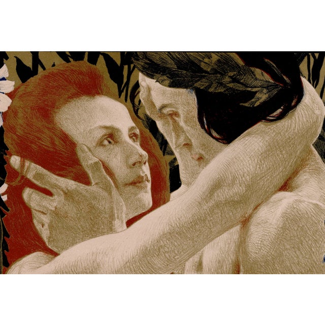 Henri Bellery-Desfontaines, L'Énigme (The Enigma), 1898, Original Lithograph For Sale - Image 3 of 9