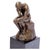 Modern Brown Patinated Bronze The Thinker Sculpture after Rodin For Sale - Image 5 of 5