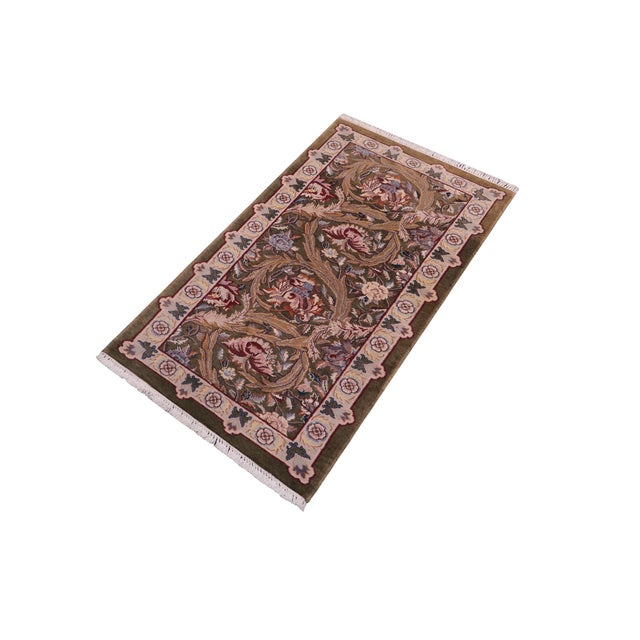 Designed with mesmerizing intricacy and gorgeous color palette, this hand-knotted masterpiece demonstrates the beauty and...