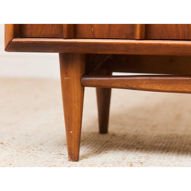 Styled After Mid 20th Century Kent Coffey Foreteller Mid-Century Modern Walnut China Cabinet For Sale - Image 9 of 12