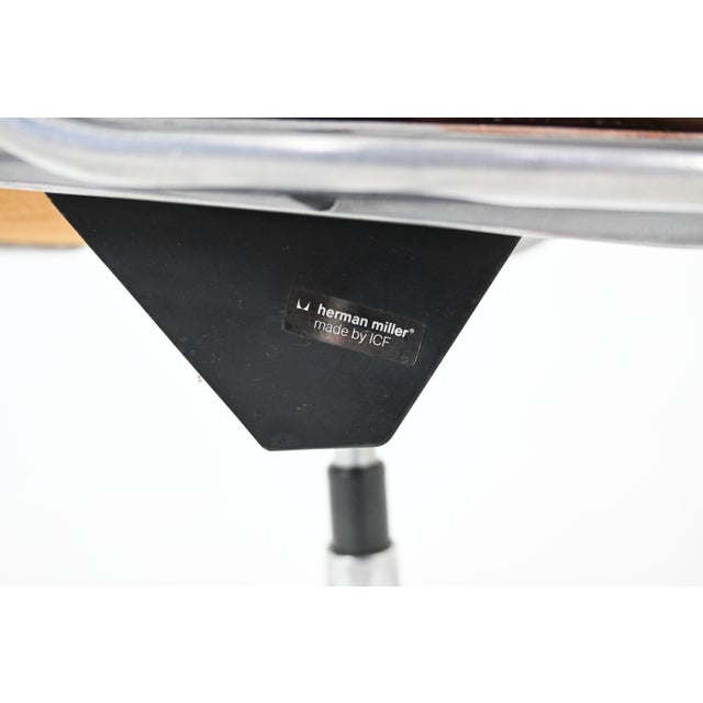 Leather Soft Pad Chair attributed to Charles and Ray Eames for Herman Miller, 1970s For Sale - Image 10 of 13
