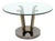 Renato Zevi Attr. Glass and Chrome Circular Table For Sale