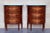 Louis XVI French Demilune Nightstands with Three Drawers, 1940s, Set of 2 For Sale - Image 6 of 8
