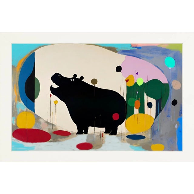 Baby Hippo Archival Framed Fine Art Print For Sale