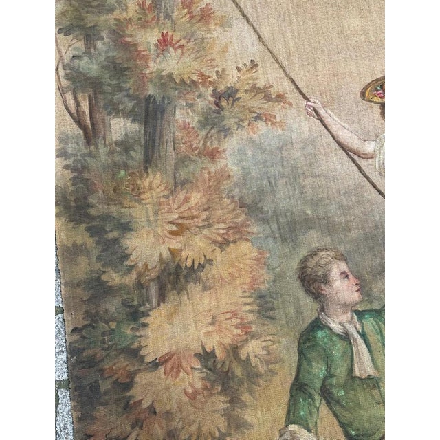 Brown French Artist, Figurative Scene, 1890s-1910s, Painted Cardboard Panel For Sale - Image 8 of 18