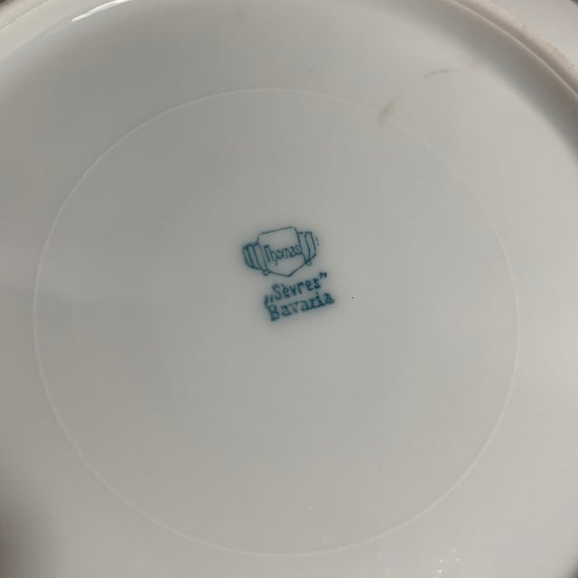 Antique Thomas Bavaria Violet Plates Set of 5 For Sale - Image 4 of 6