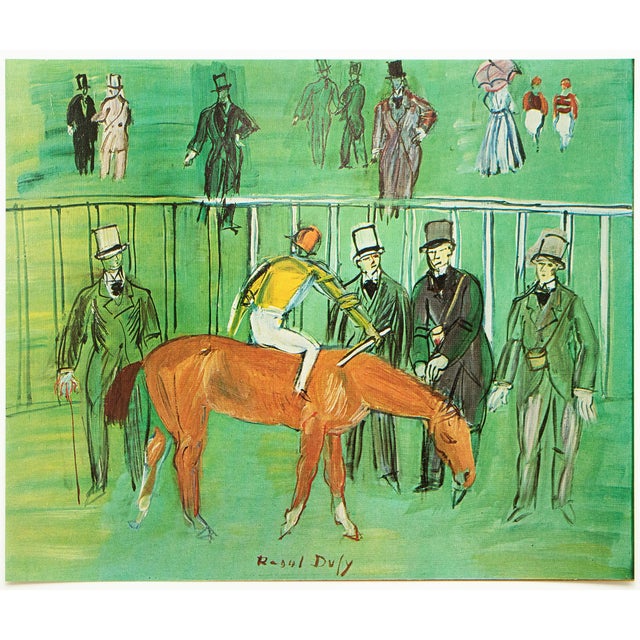 An excellent full-color print after the painting "The Thoroughbred" by Raoul Dufy. Published by New French Editions in...