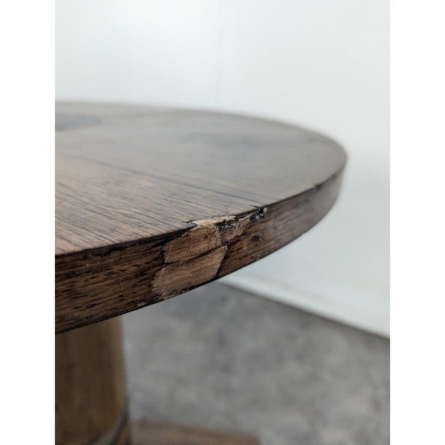 Circular Side Table in the style of Jules Leleu, 1930s For Sale - Image 4 of 6