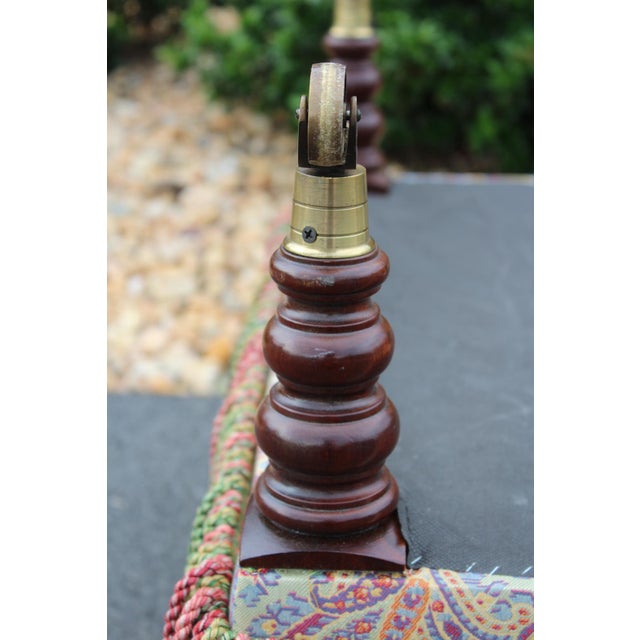 Hickory Chair Ottoman With Bouillon Trim For Sale - Image 12 of 15