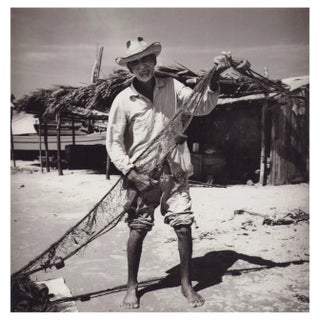 Hanna Seidel, Venezuelan Fisherman, Black and White Photograph, 1960s For Sale