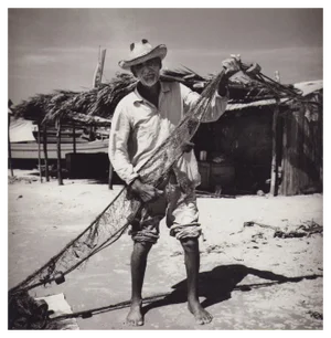 Hanna Seidel, Venezuelan Fisherman, Black and White Photograph, 1960s
