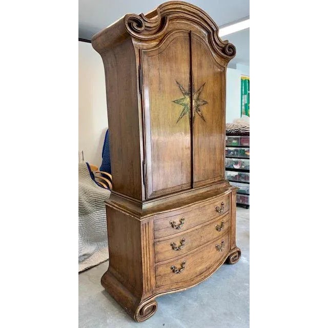 Rustic European Therien Studio Workshop Portugese Walnut Armoire For Sale - Image 3 of 10