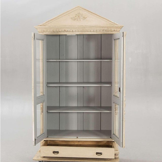 Late 19th Century Swedish Painted Display Cabinet For Sale - Image 3 of 14