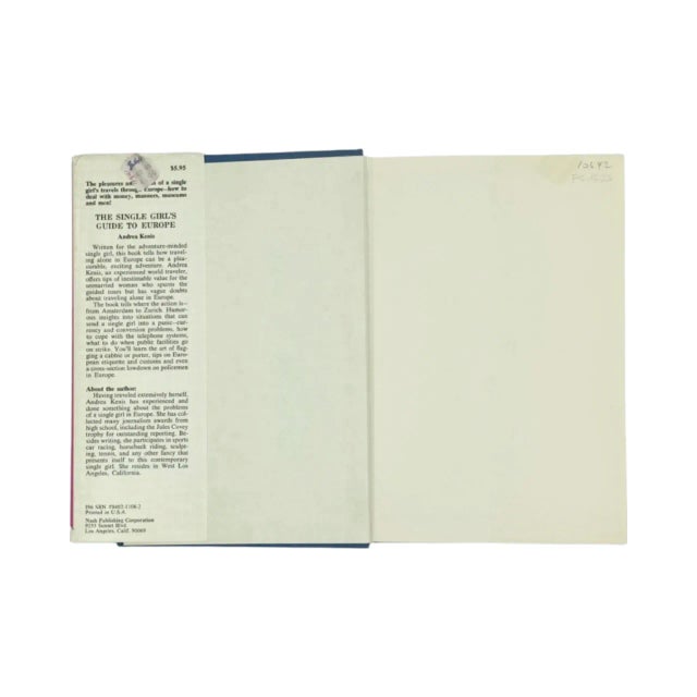 Mid-Century Modern 1969 The Single Girl's Guide to Europe by Andrea Kenis 1st Edition Travel Book For Sale - Image 3 of 12