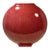 Rare 1980s Dante Baldelli Italy Flat Coral Ceramic Vase 15” Vintage Italian For Sale