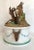 Ceramic Antique Bavarian Bisque Deer Lidded Dish For Sale - Image 7 of 13