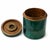 Mid-Century Modern Rare Vintage Lacquered Goatskin Cylinder Box in the Style of Aldo Tura With Brass Pinecone Finial For Sale - Image 3 of 8