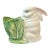 Vintage Italian Majolica Rabbit & Cabbage Cachepot Planter – 9" For Sale