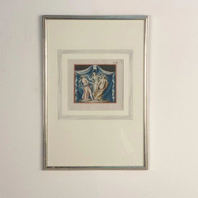 Hand Colored Engraving of Beauties, France, 19th Century For Sale In San Francisco - Image 6 of 6