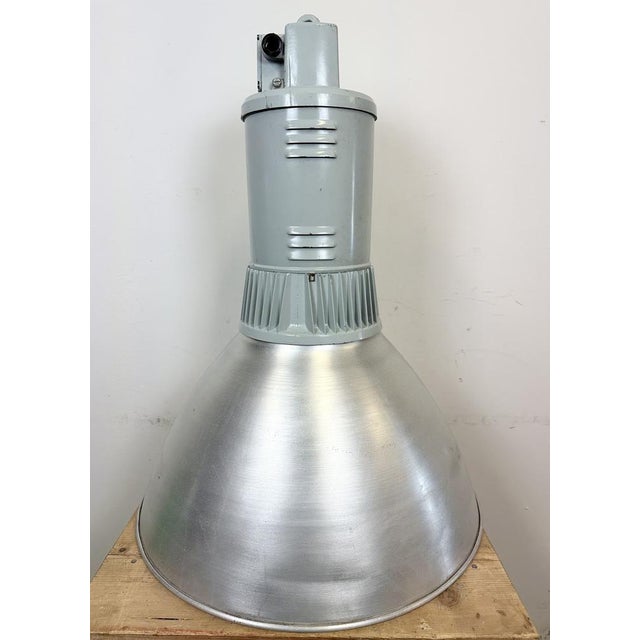 Large Industrial Aluminium Pendant Light from Elektrosvit, 1960s For Sale - Image 13 of 18