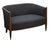 A beautiful French sofa or settee in the Art Deco style, created in the manner of iconic designer Paul Follot, featuring a...