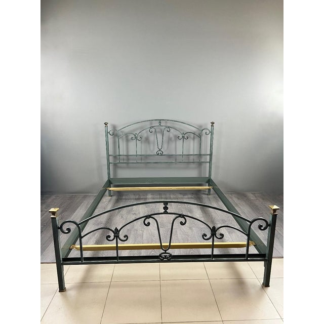 20th Century Lacquered Metal Bed For Sale - Image 10 of 13