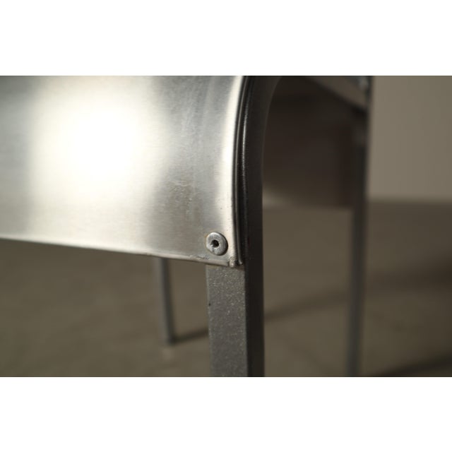 Postmodernist Stainless Steel Dining Chairs, 1980-1990, Set of 6 For Sale - Image 11 of 16