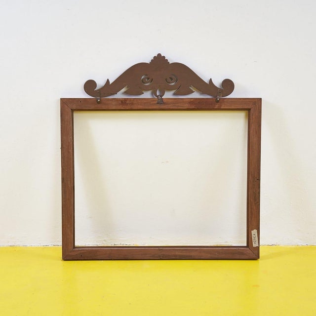 Vintage Carved Wooden Frame For Sale - Image 6 of 7