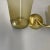 Gio Ponti Minimalist Brass and Glass Theatre Wall Light in the style of Stilnovo, Italy, 1920s For Sale - Image 4 of 18