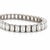 Gia Certified 19.67 Carats Emerald Cut Diamond Tennis Bracelet For Sale - Image 4 of 8